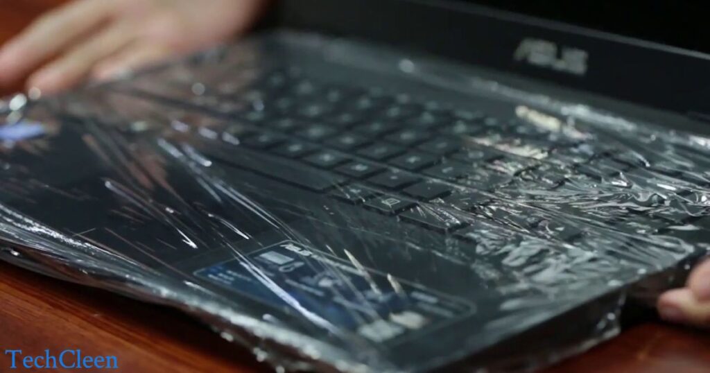 Wrap the Laptop with Plastic