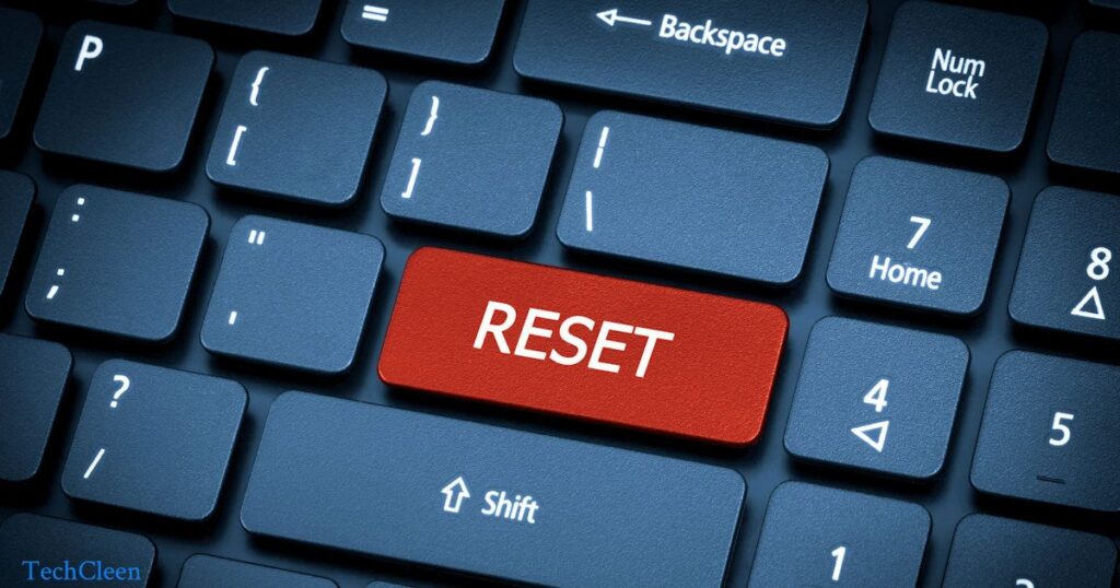 the process of factory reset