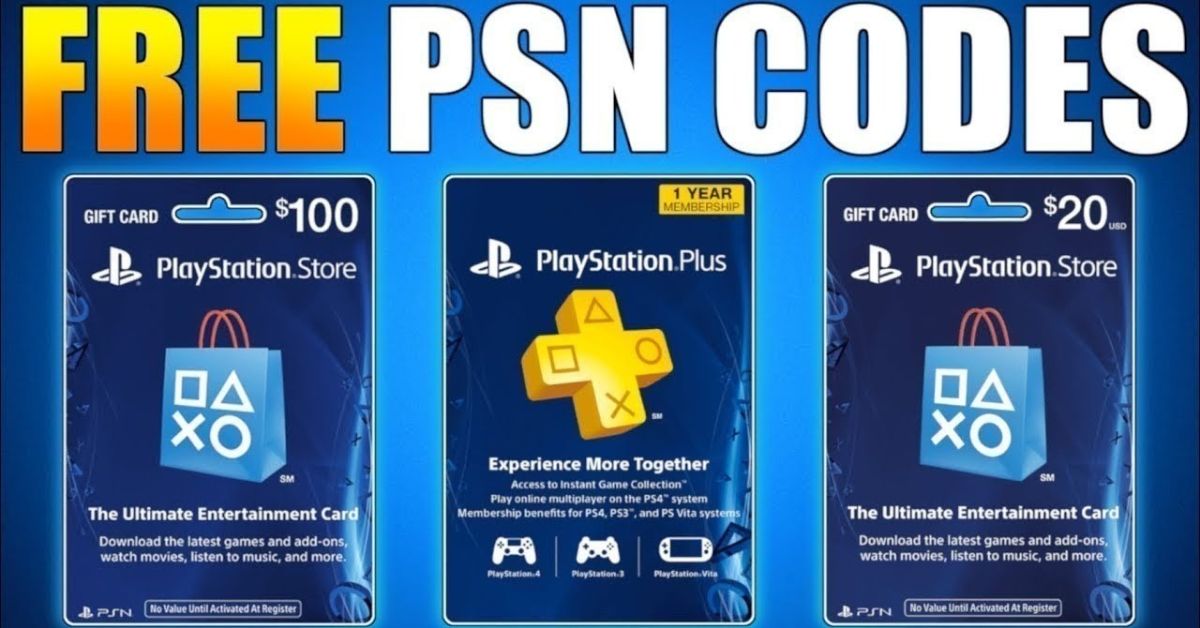 Free PSN Redeem Codes